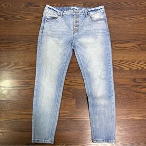 Kancan Signature Mid-Rise Ankle Skinny Button Fly Jeans size 31